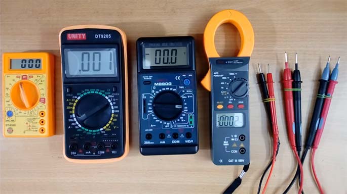 انواع مولتی متر