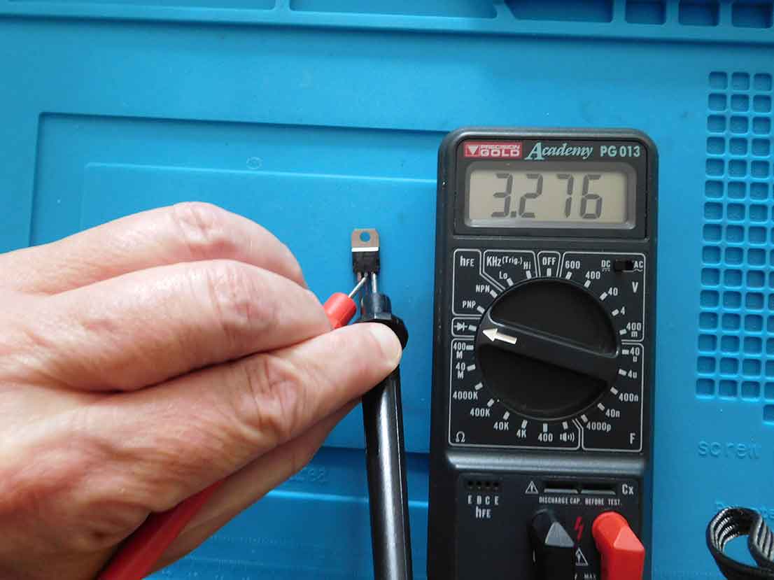تست ترانزیستور با مولتی متر دیجیتال