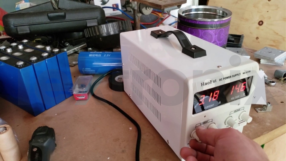 شارژ باتری لیتیومی با منبع تغذیه