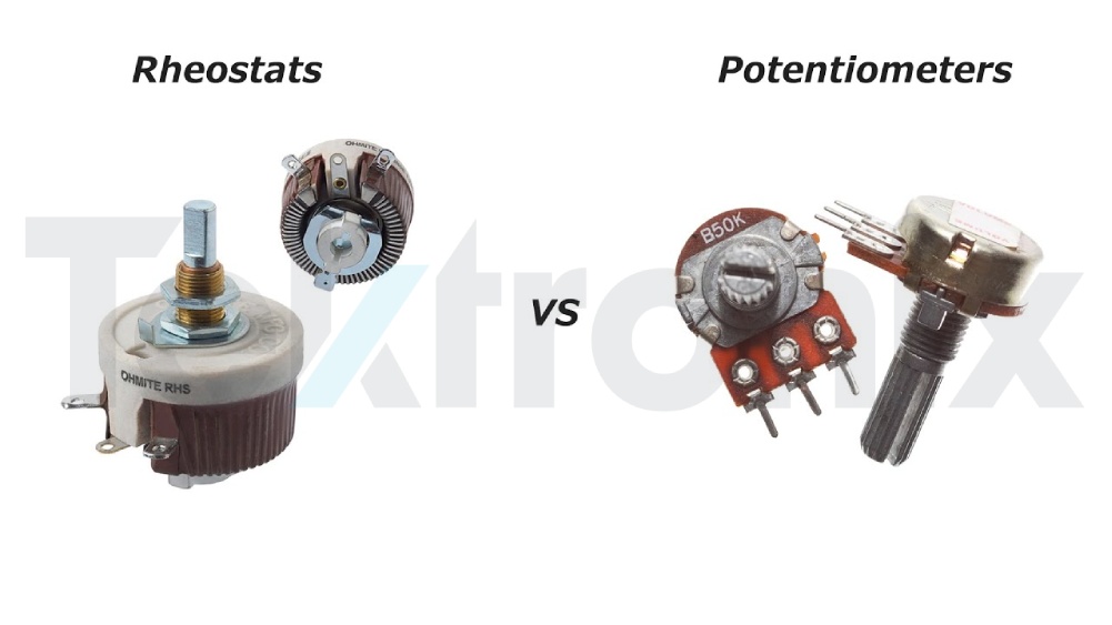 تفاوت پتانسیومتر و رئوستا