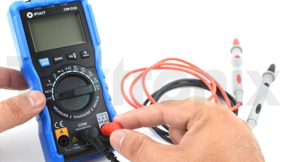 تست قطعات الکترونیکی با مولتی متر