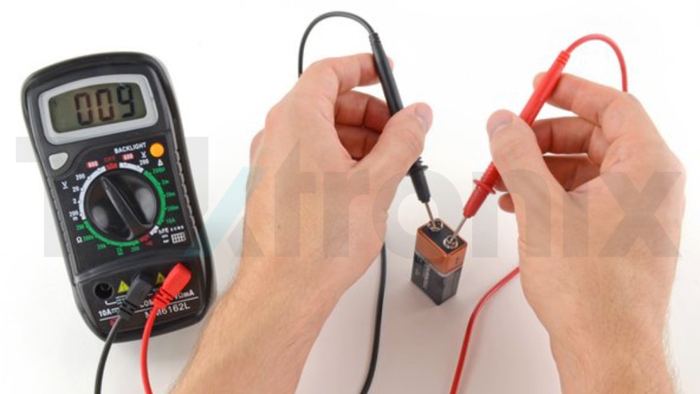 تست قطعات الکترونیکی با مولتی متر