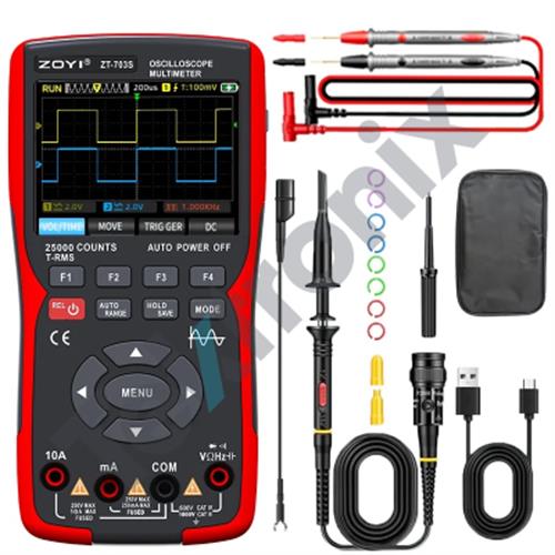 پراب مولتی متر و اسیلوسکوپ ZT-703S Probe-M