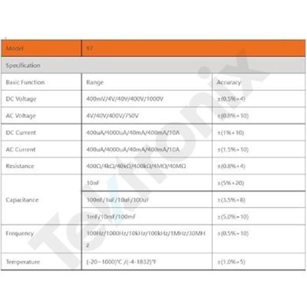 مولتی متر ویکتور vc97